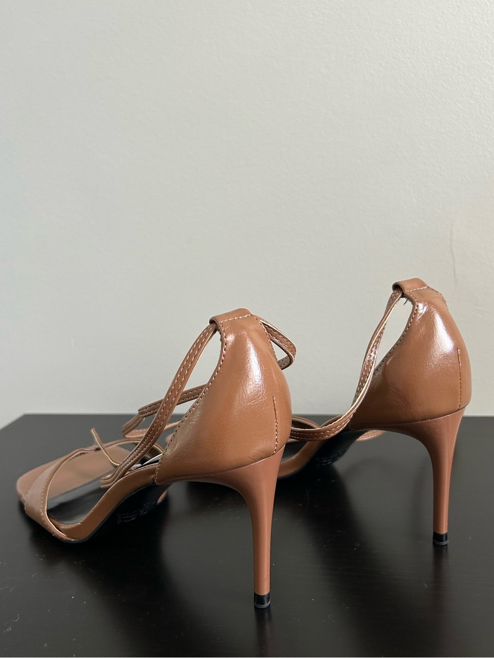 Zara Brown Square-Toe Heel Sandals, Size 39. - Picture 4 of 14